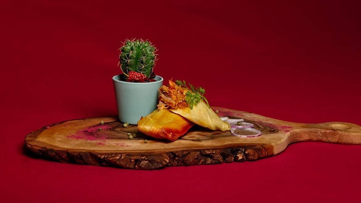 Arrangement of delicious tamales