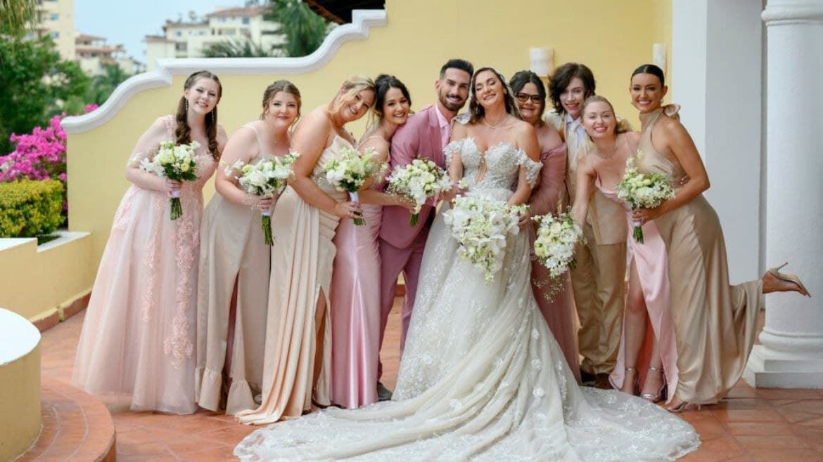 A group of people posing for a photo